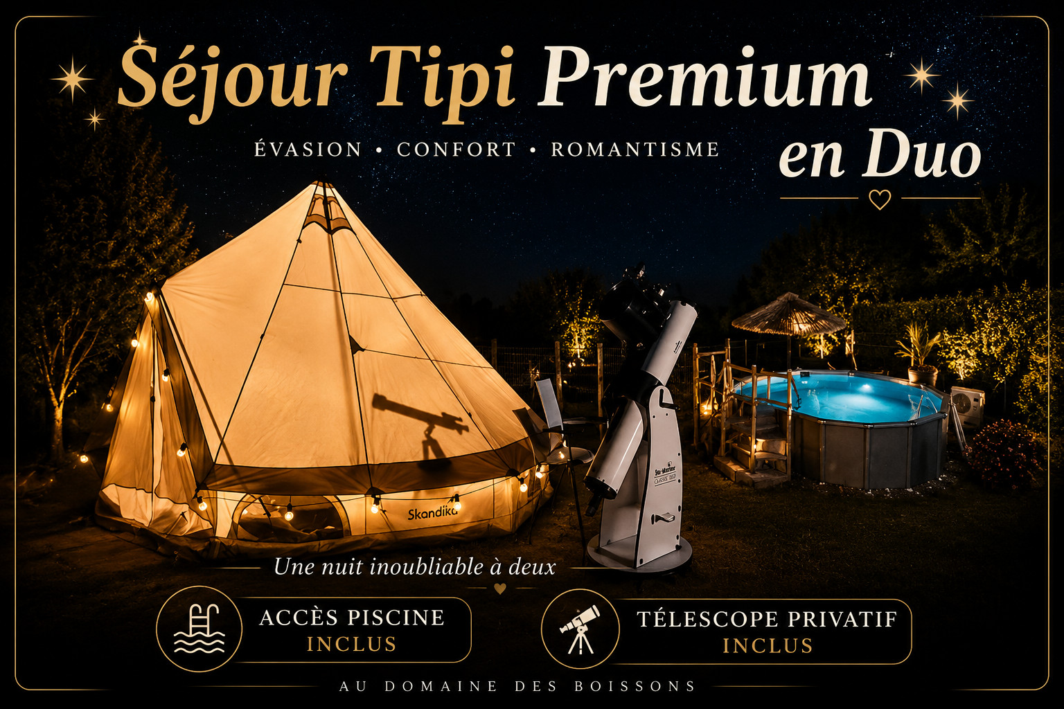 Logement insolite Charente-Maritime Glamping