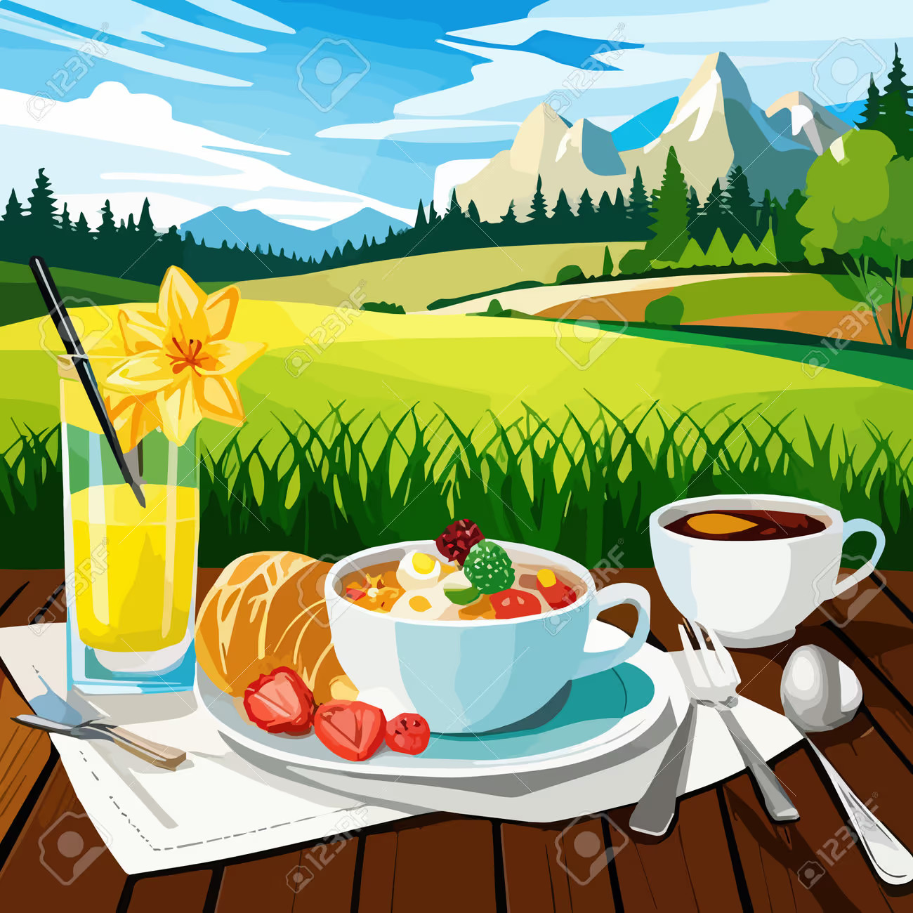 Petit-dej local, de saison