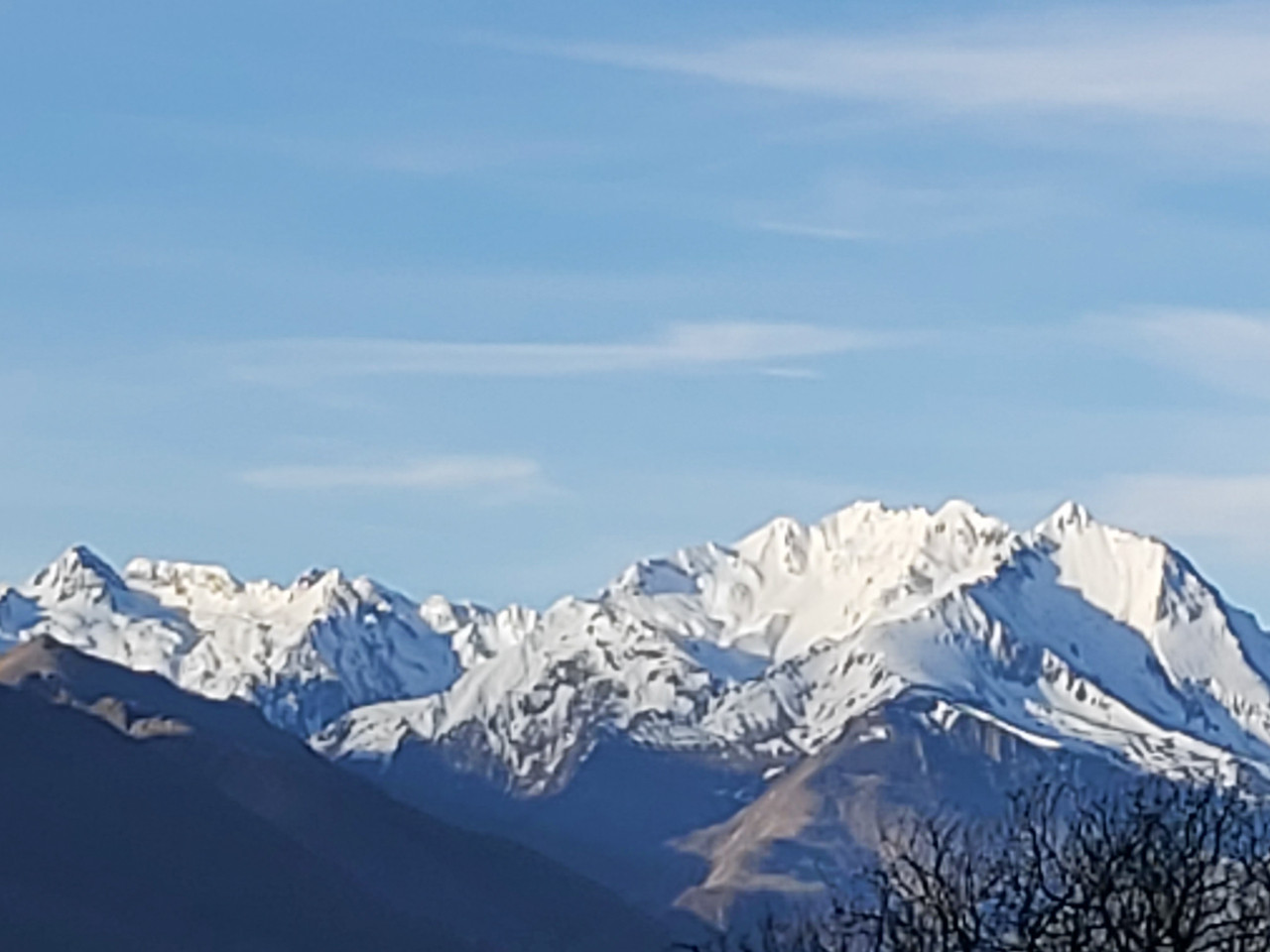 Face aux sommets pyrénéens !