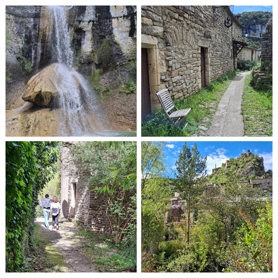 Randonnée au village de rochecolombe