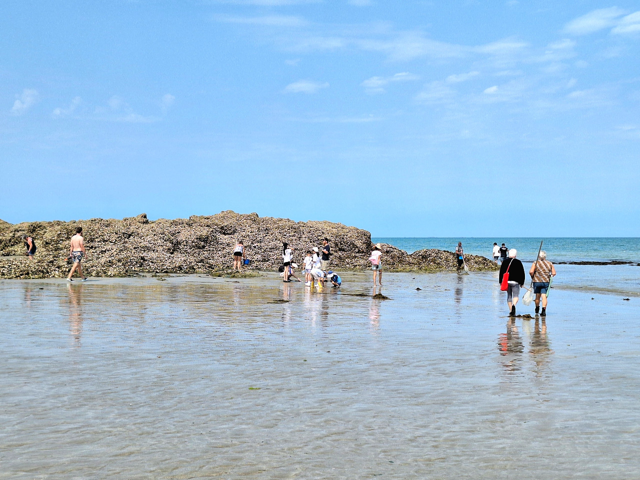 Pêche à pied à Martin Plage
