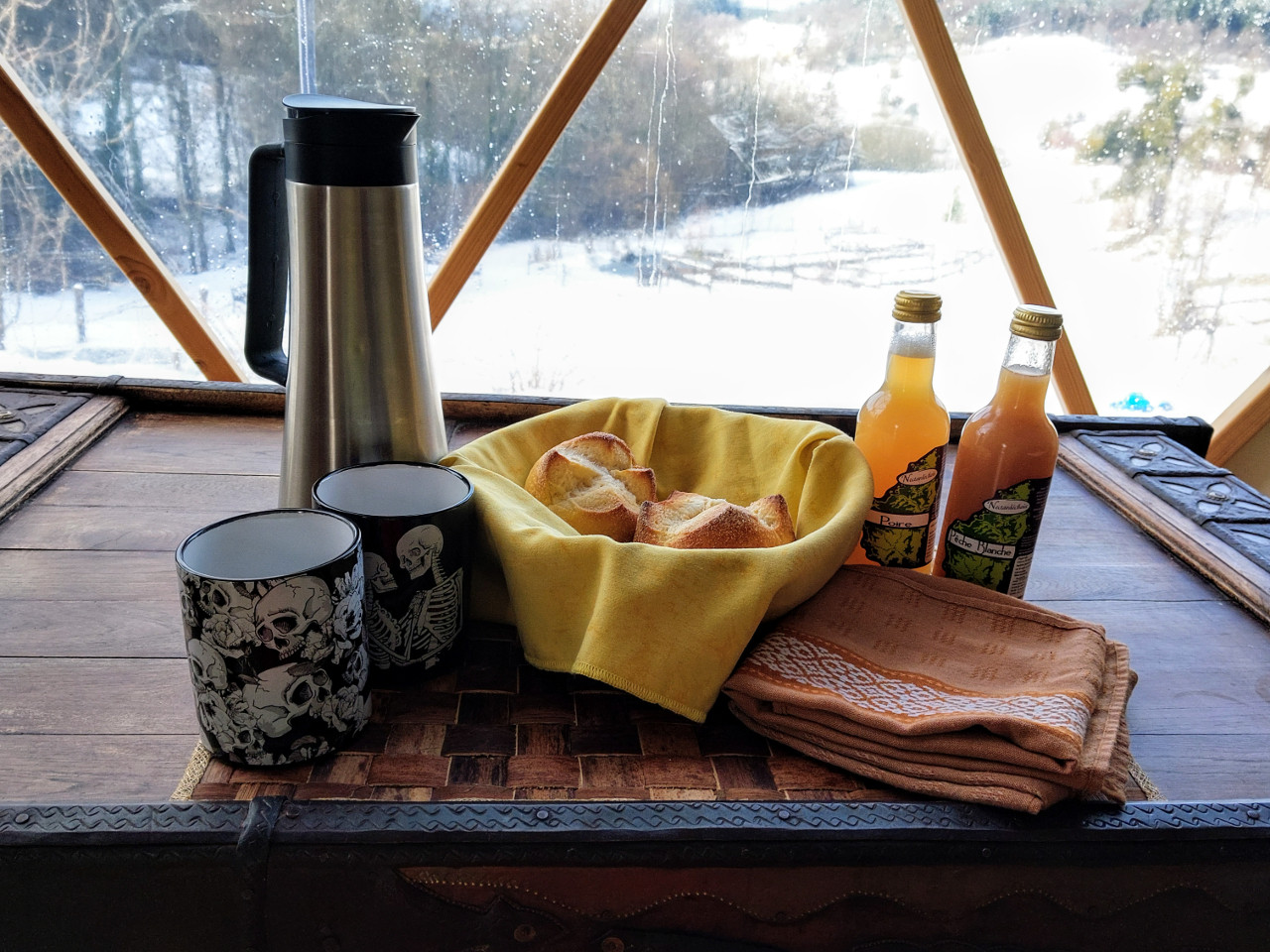petit déjeuner local et de saison