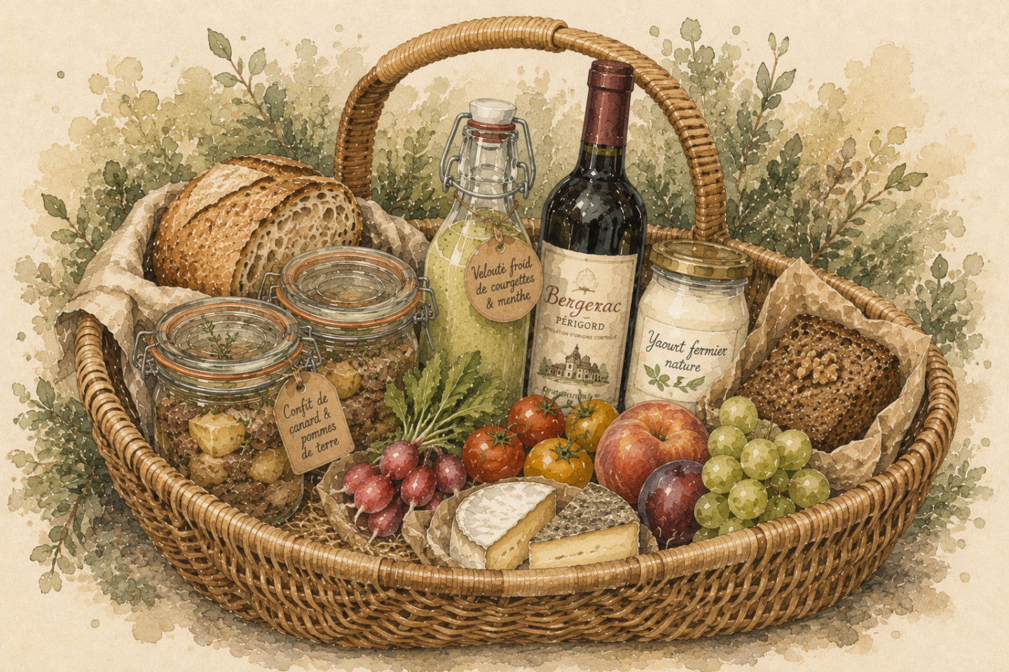 Paniers repas préparés par notre chef