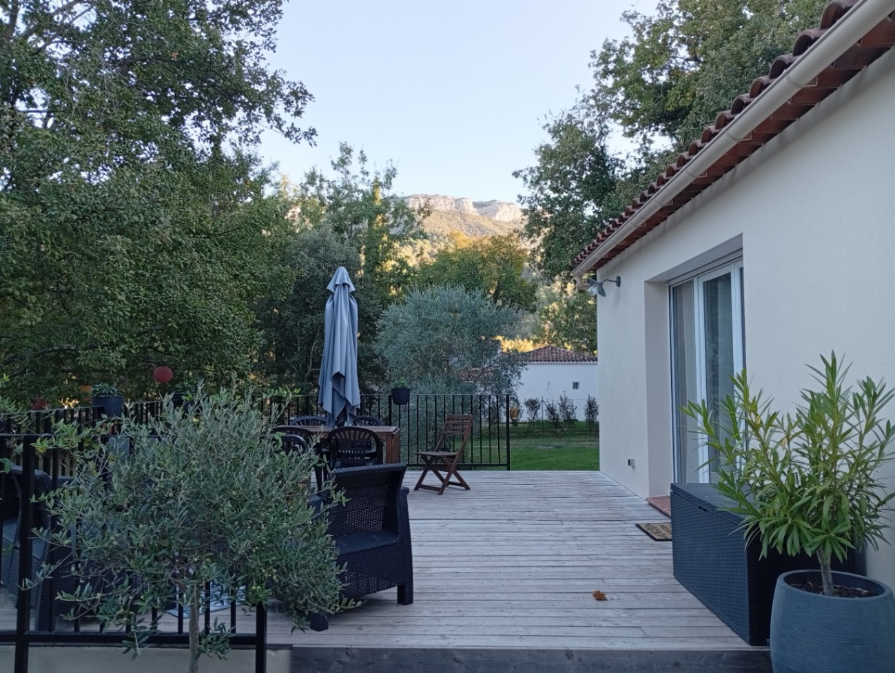 Vue sur la massif de la sainte Baume