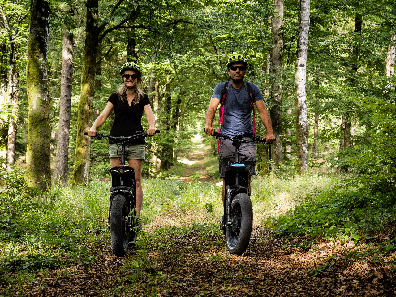 Balade en trottinette électrique tout-terrain