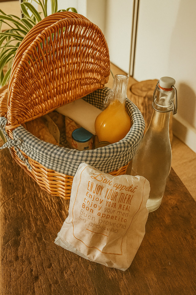 Un petit déjeuner frais avec du fait-maison