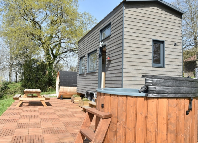 Bain nordique chauffé au bois