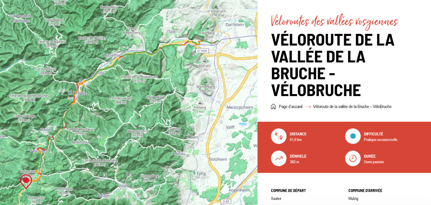 Sur l'itinéraire de la vélobruche !