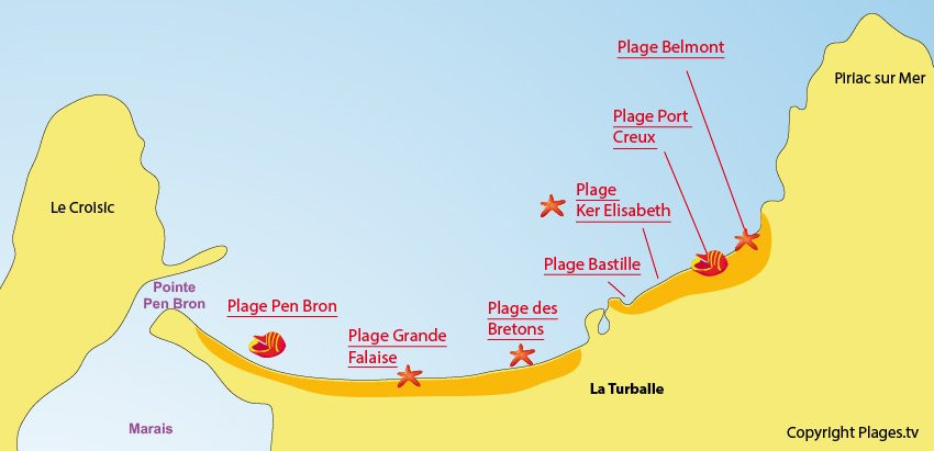à deux pas de la plage des Bretons
