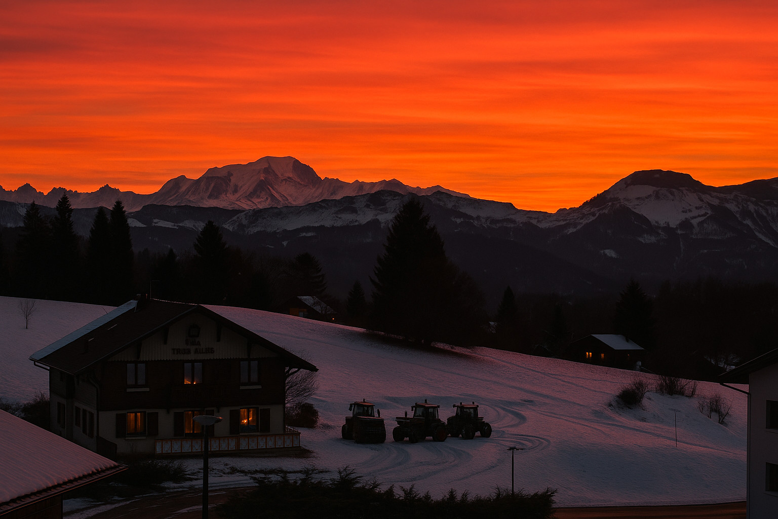 Vue imprenable sur le Mont Blanc