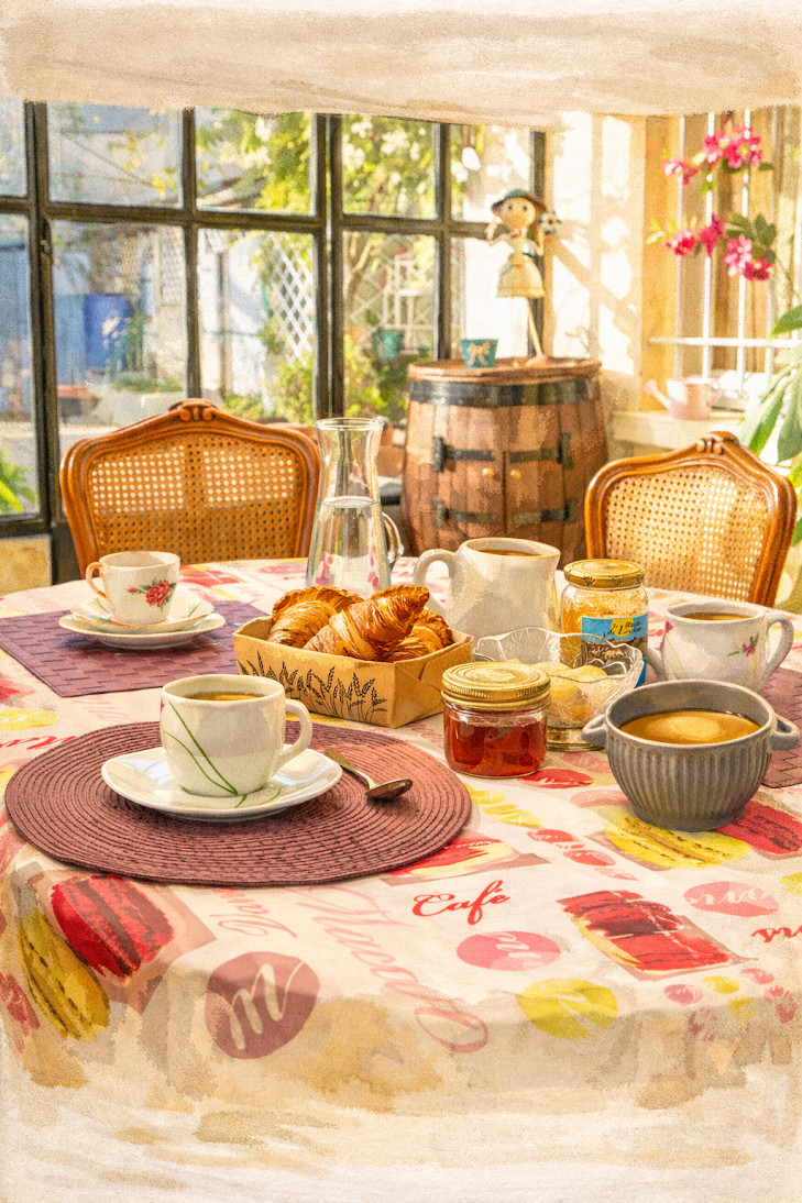 Petit déjeuner gastronomique fait maison