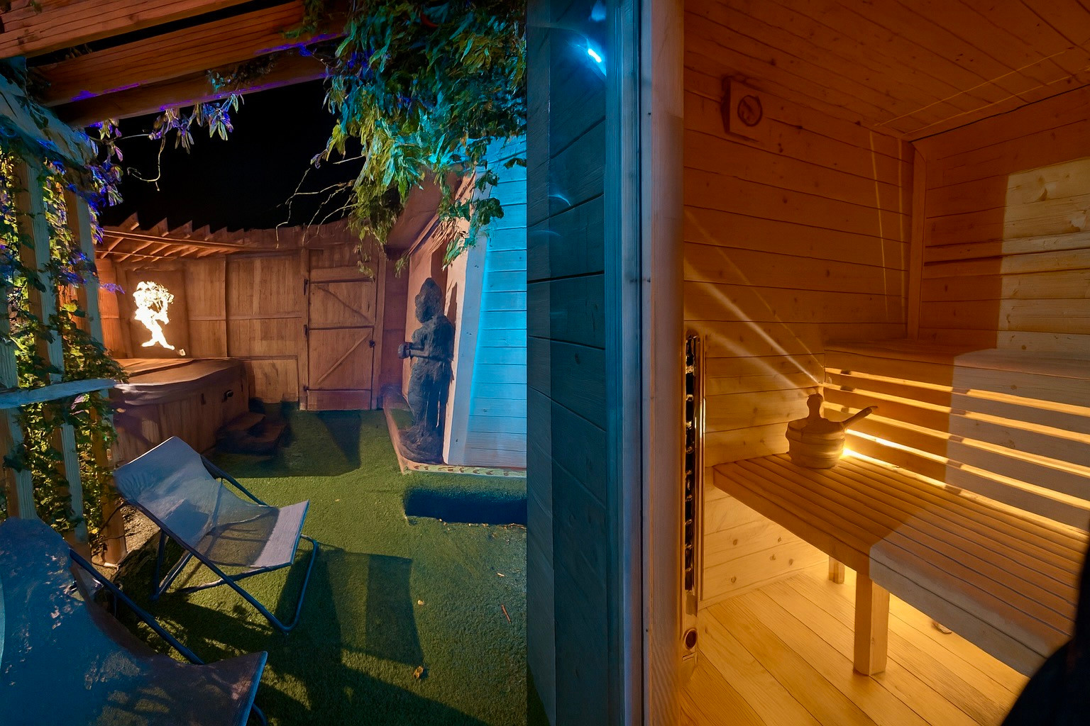 Sauna Nordique fabriqué sur place