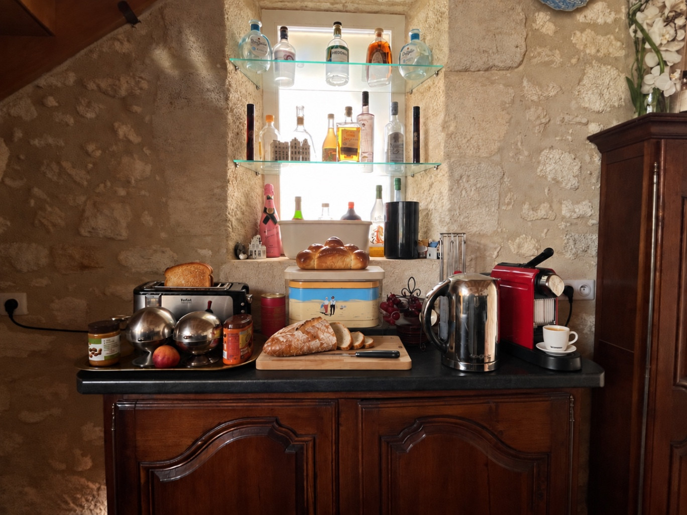 Un petit-déjeuner gourmand et varié.