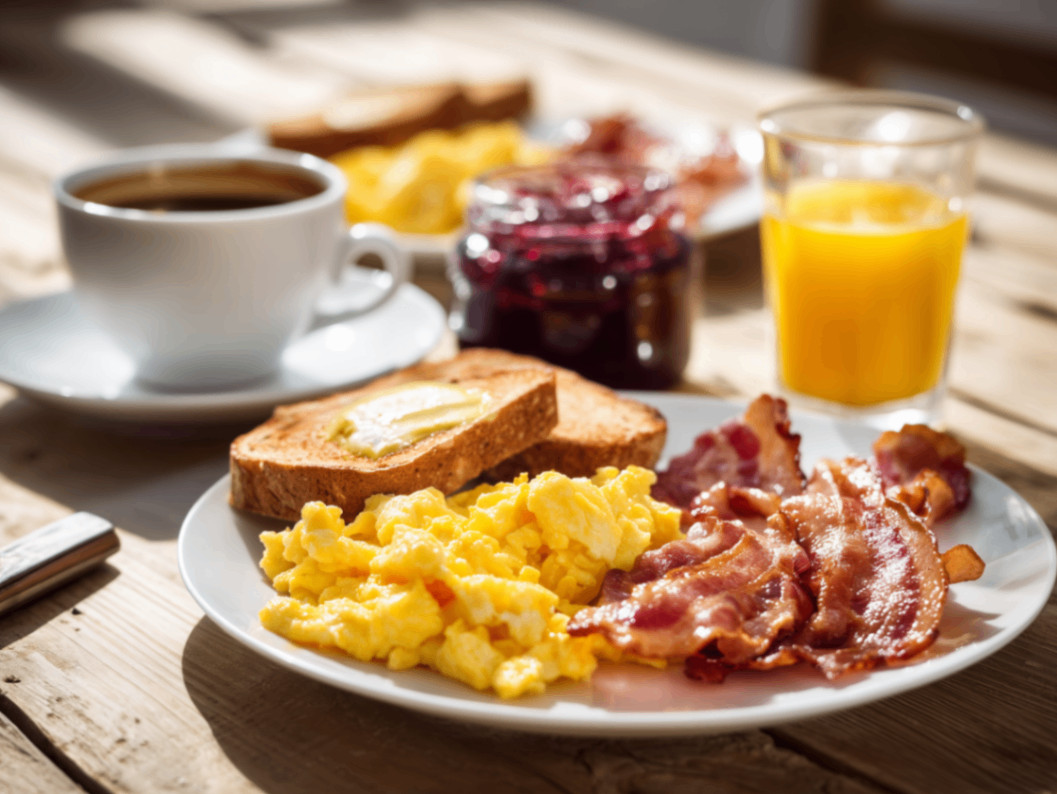 Petit-déjeuner maison, servi de 8 h à 10 h 30