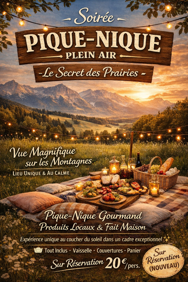 soirée ou midi pique nique