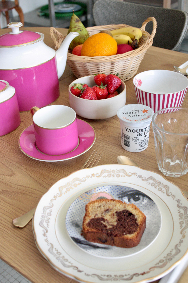 Petit déj fait maison avec des produits locaux