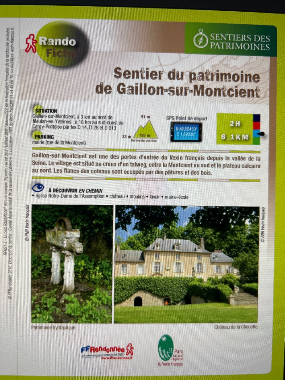 Sentier du patrimoine dans le village