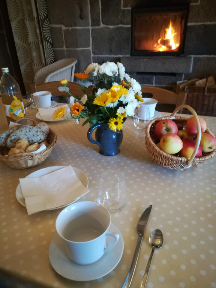 Petit-Déjeuner avec des produits de la ferme