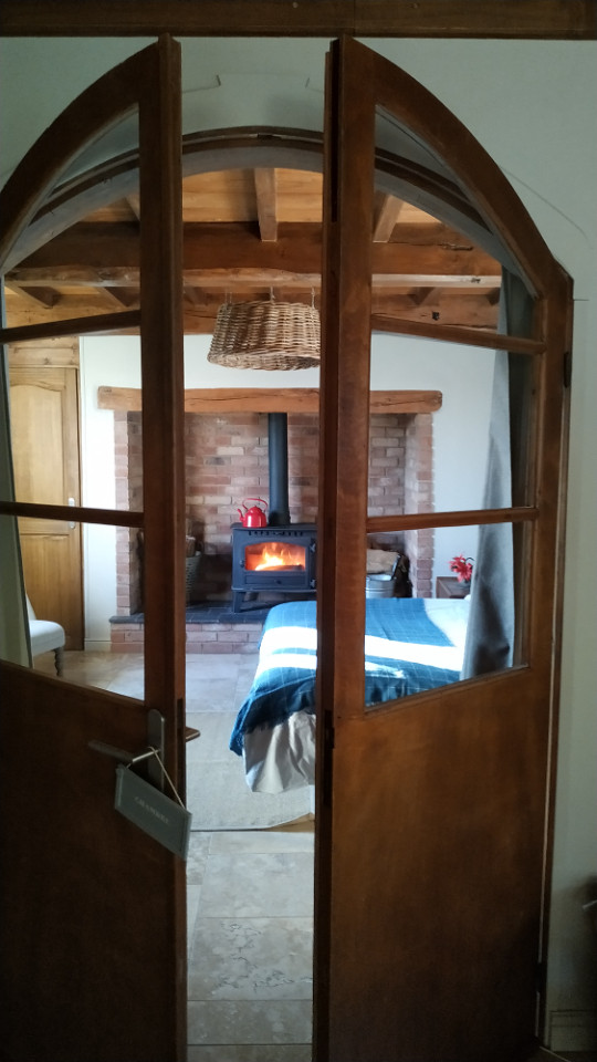 cheminée feu de bois