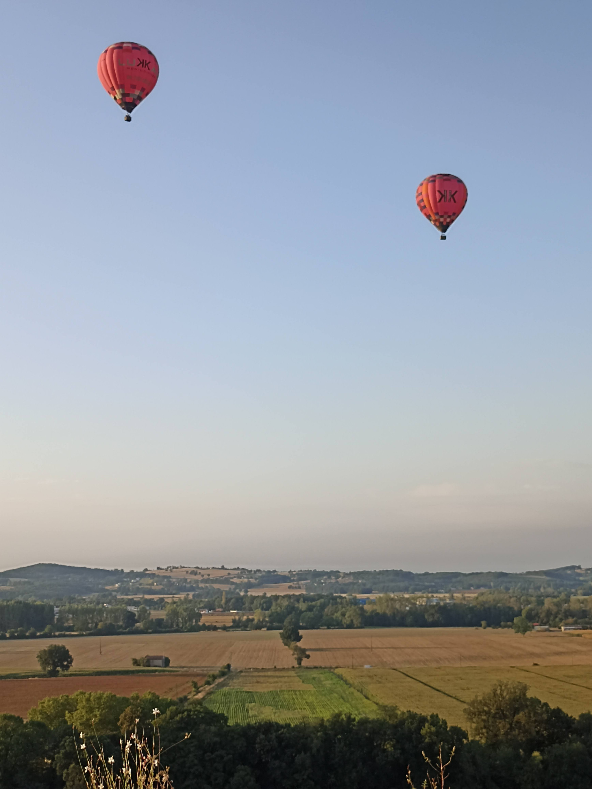Vue sur la campagne environnante