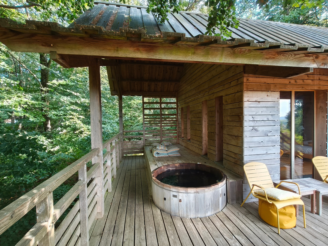 Bain nordique privatif pour la grande cabane