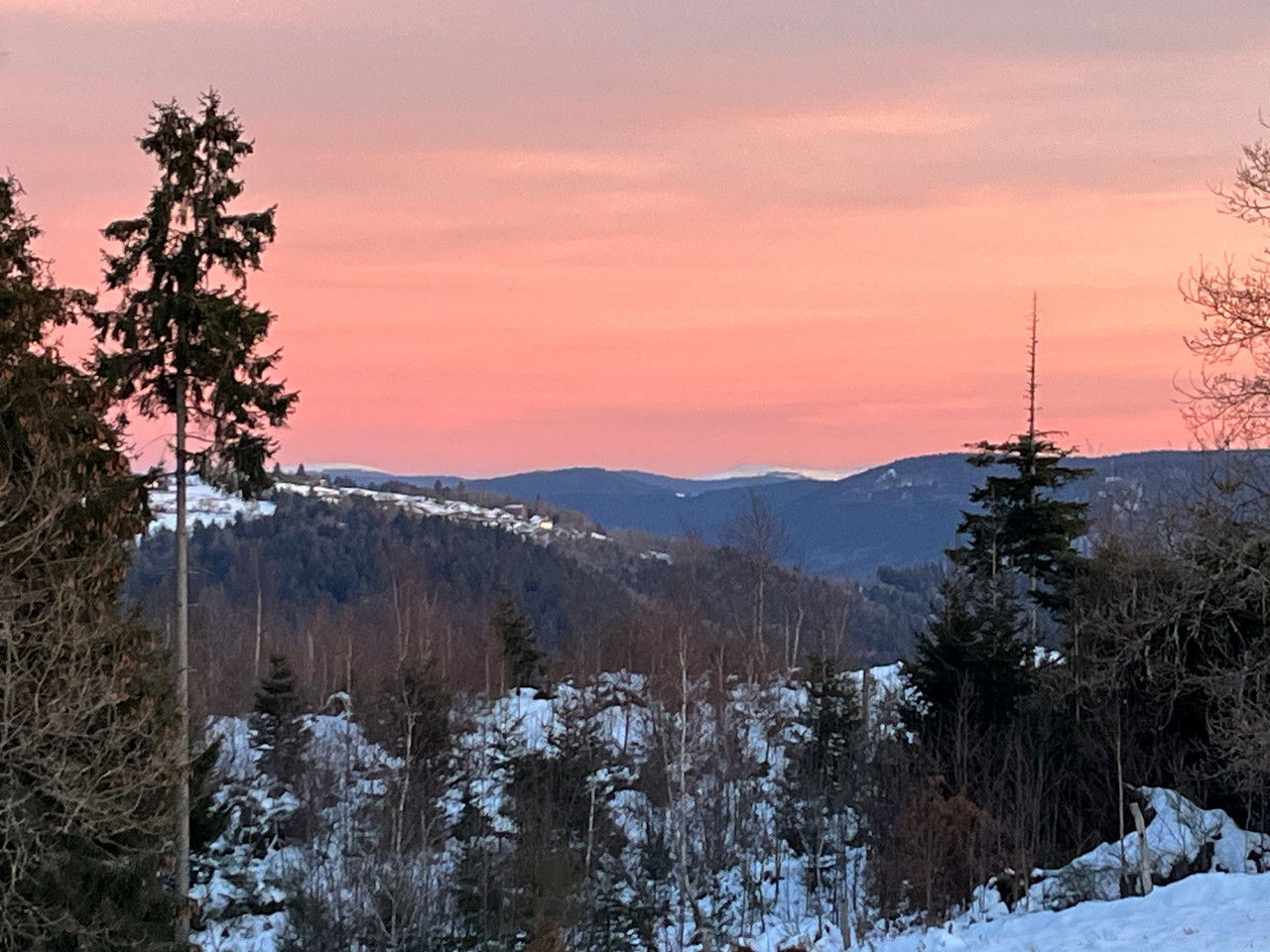 Vue dégagée massif des Vosges