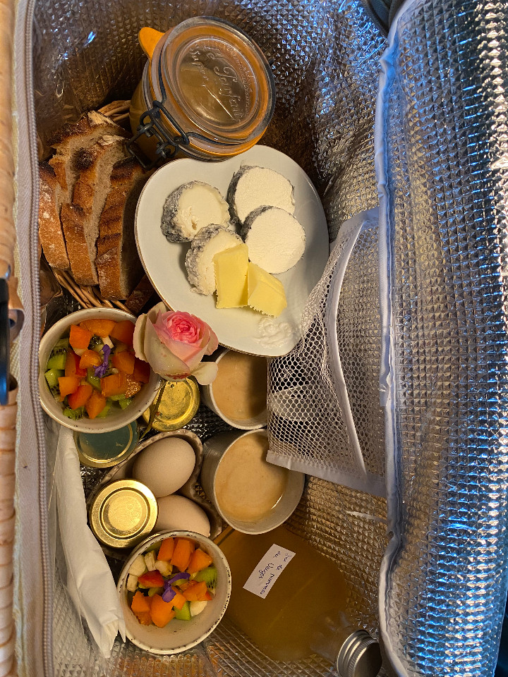 petits déjeuners avec nos produits de notre ferme