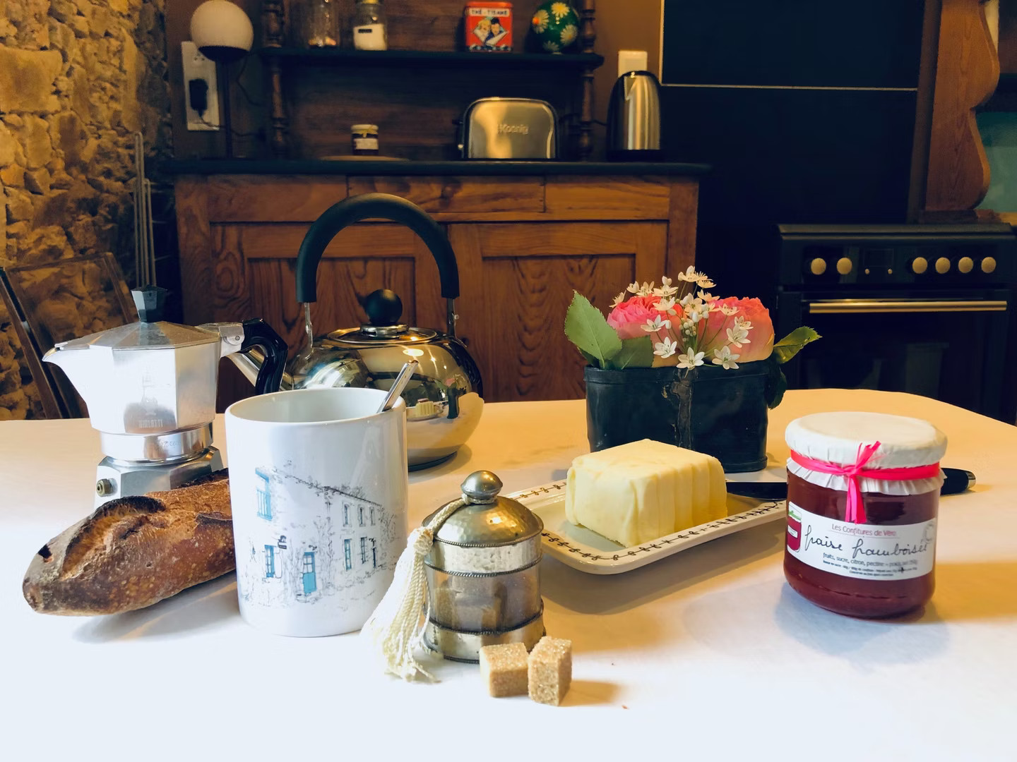 Petit-déjeuner avec des « confitures de Véro »