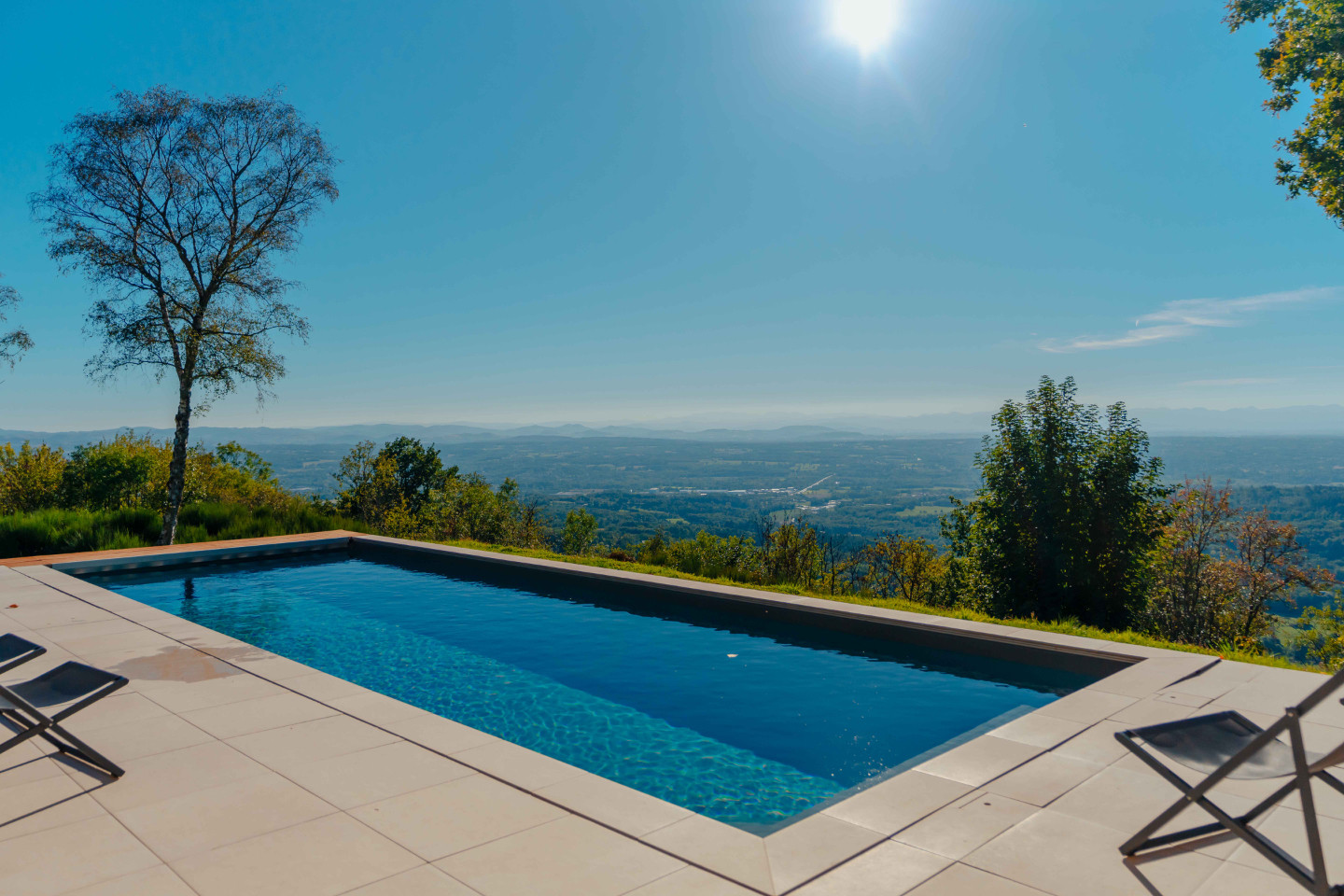 Piscine avec vue magique