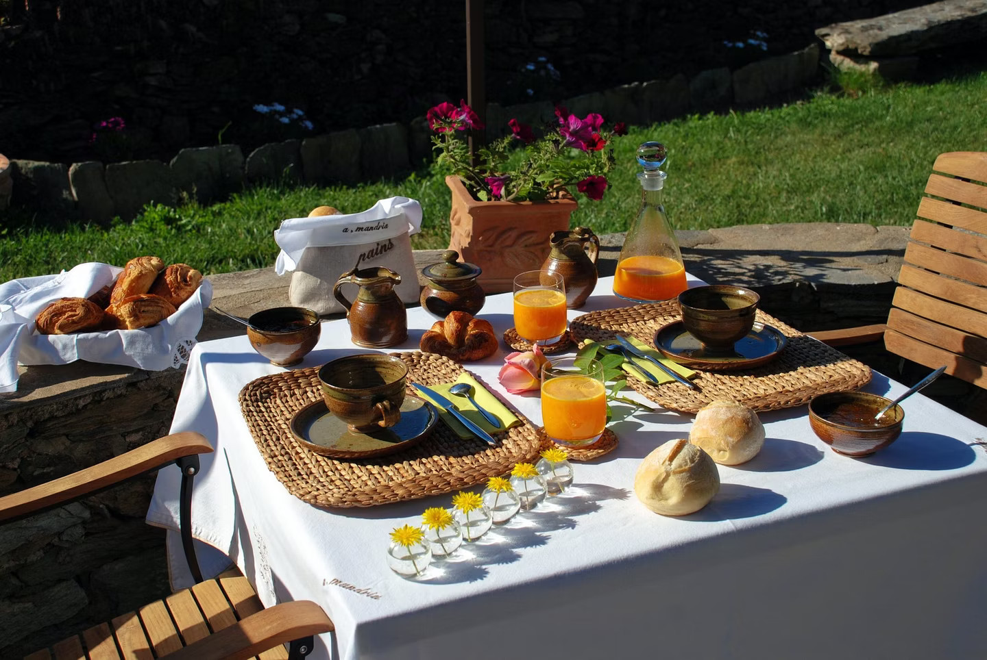 Petit-déjeuner au grand air
