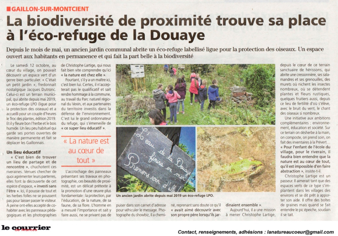 Découverte d’un jardin naturel pédagogique
