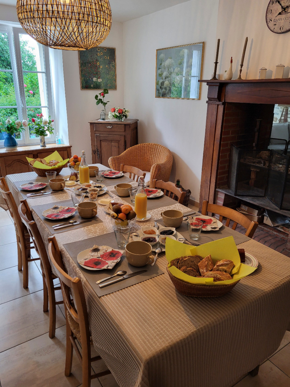 Petit déjeuner avec des produits faits maison