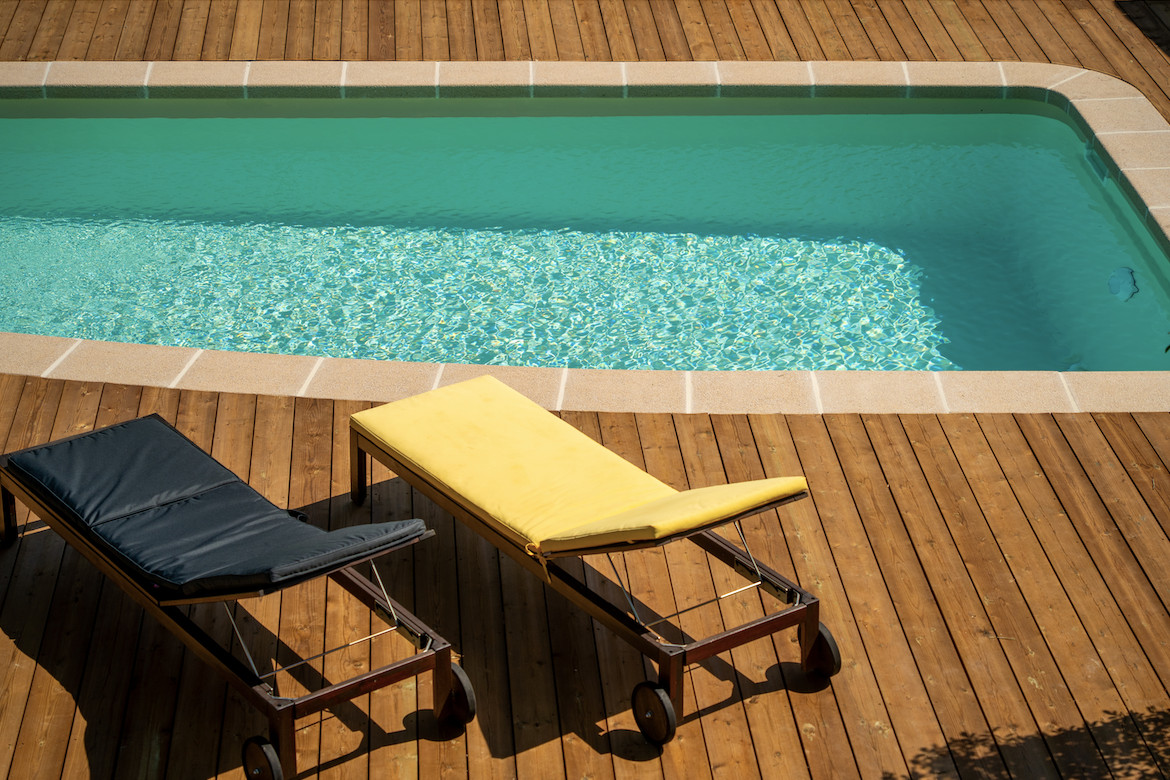 Une piscine flambant neuve