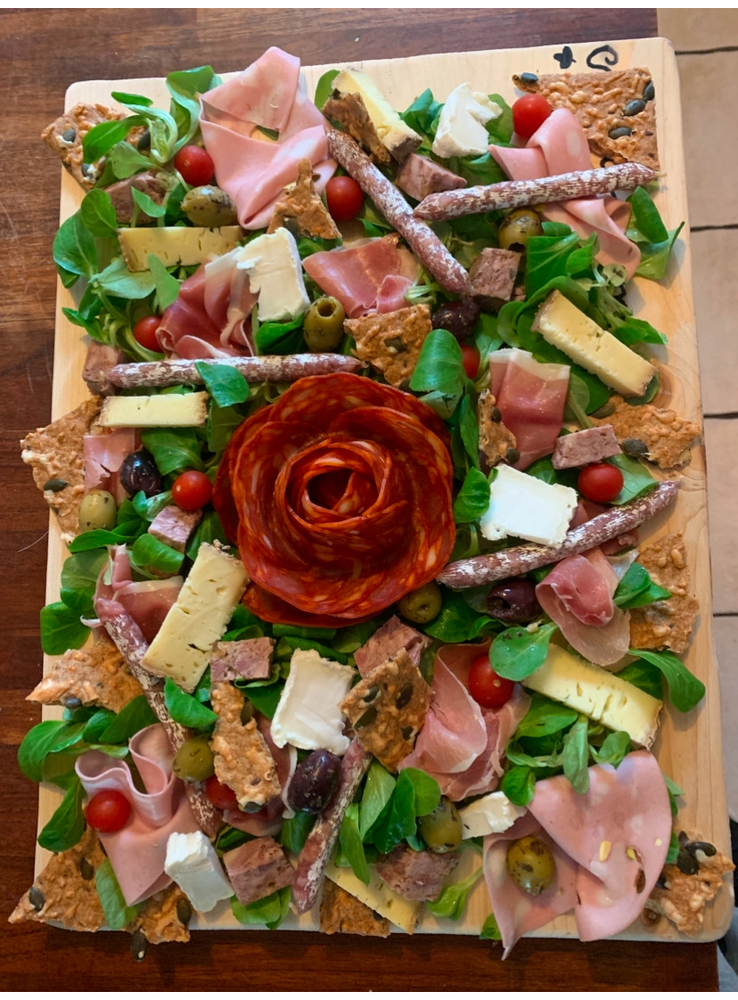 Dîner planche charcuterie/fromage