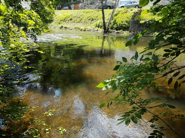 Le sentier de randonnée part de la maison