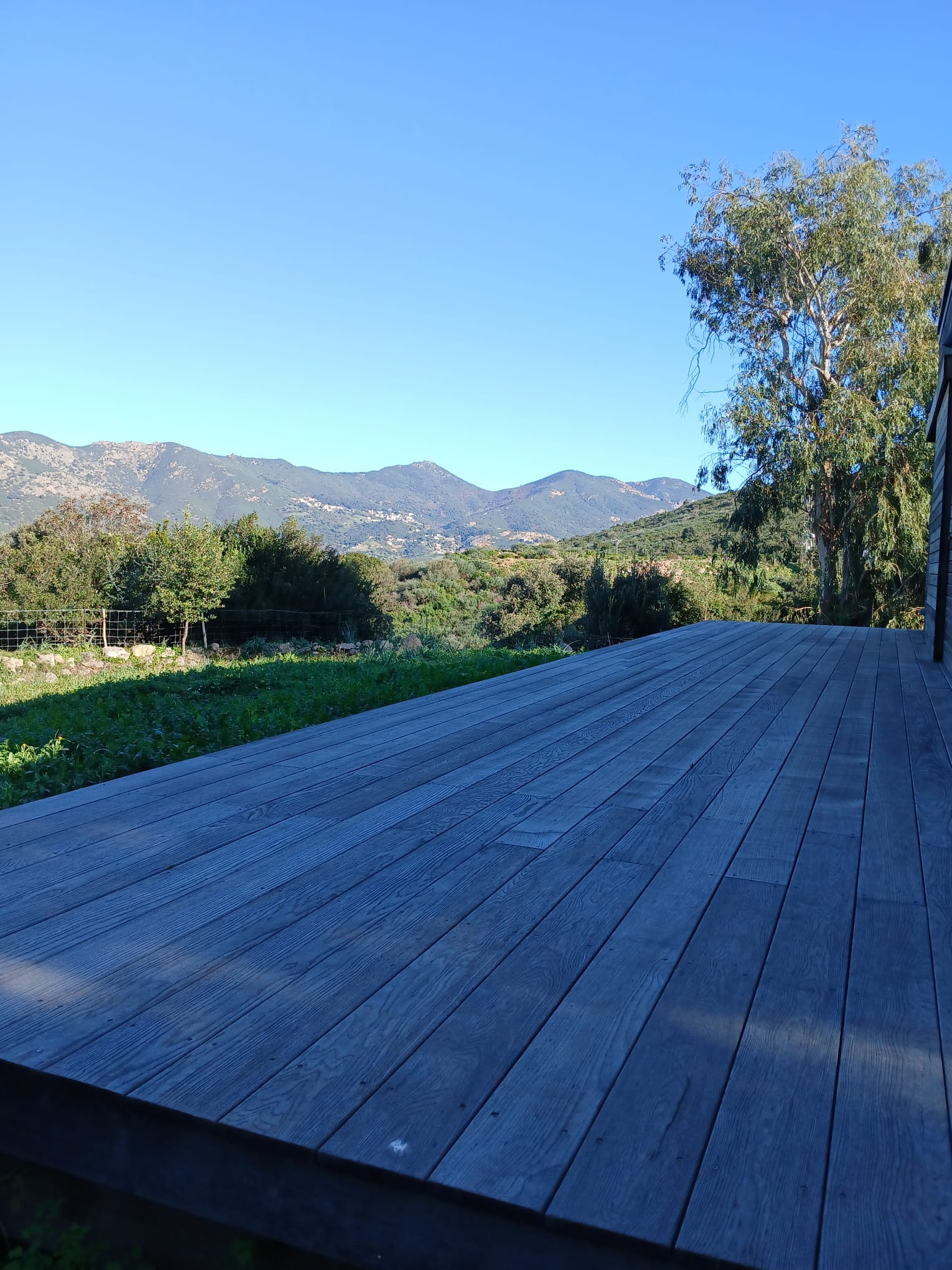 Vue totalement dégagée depuis la terrasse