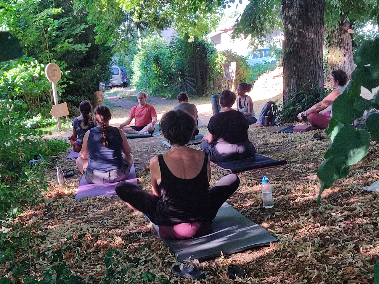 Séance de yoga