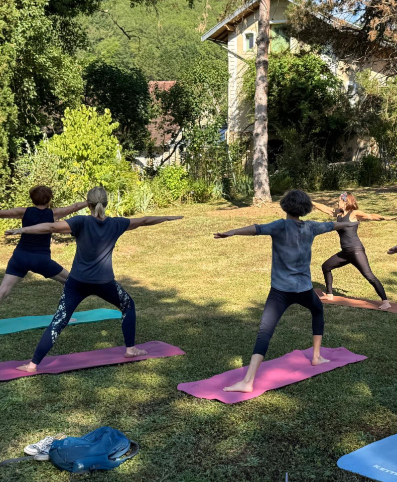 Yoga au jardin